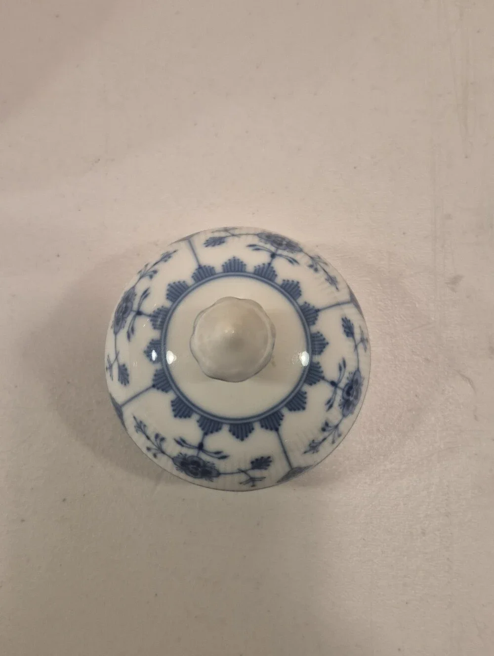 Vintage Kaiser Romantica Bornholm Blue & White  Design Porcelain Tea Pot W/Lid
